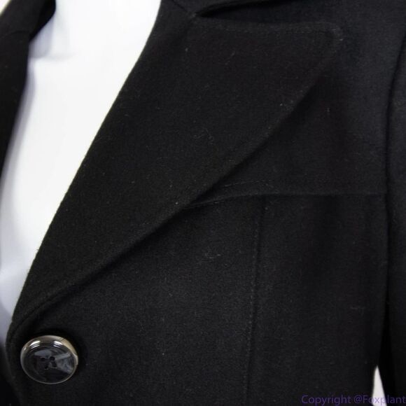 Keneth Cole women's wool blend black coat, size 8 - Picture 15 of 16